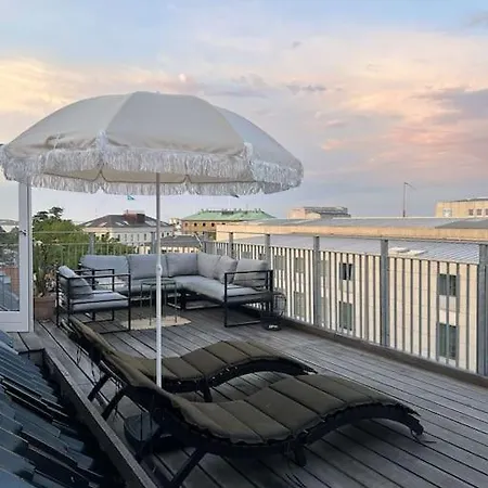 Апартаменты Kings Apt, Doublex W Water View & Private Terrasse Копенгаген
