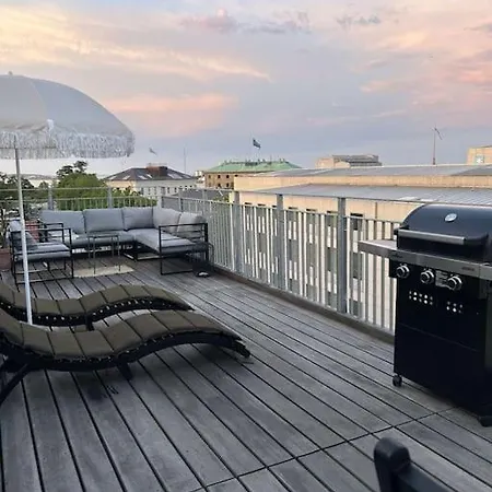 Kings Apt, Doublex W Water View & Private Terrasse Appartement Copenhague