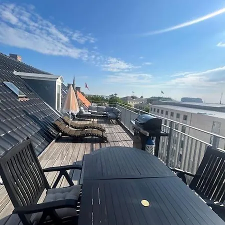 Kings Apt, Doublex W Water View & Private Terrasse Copenhague